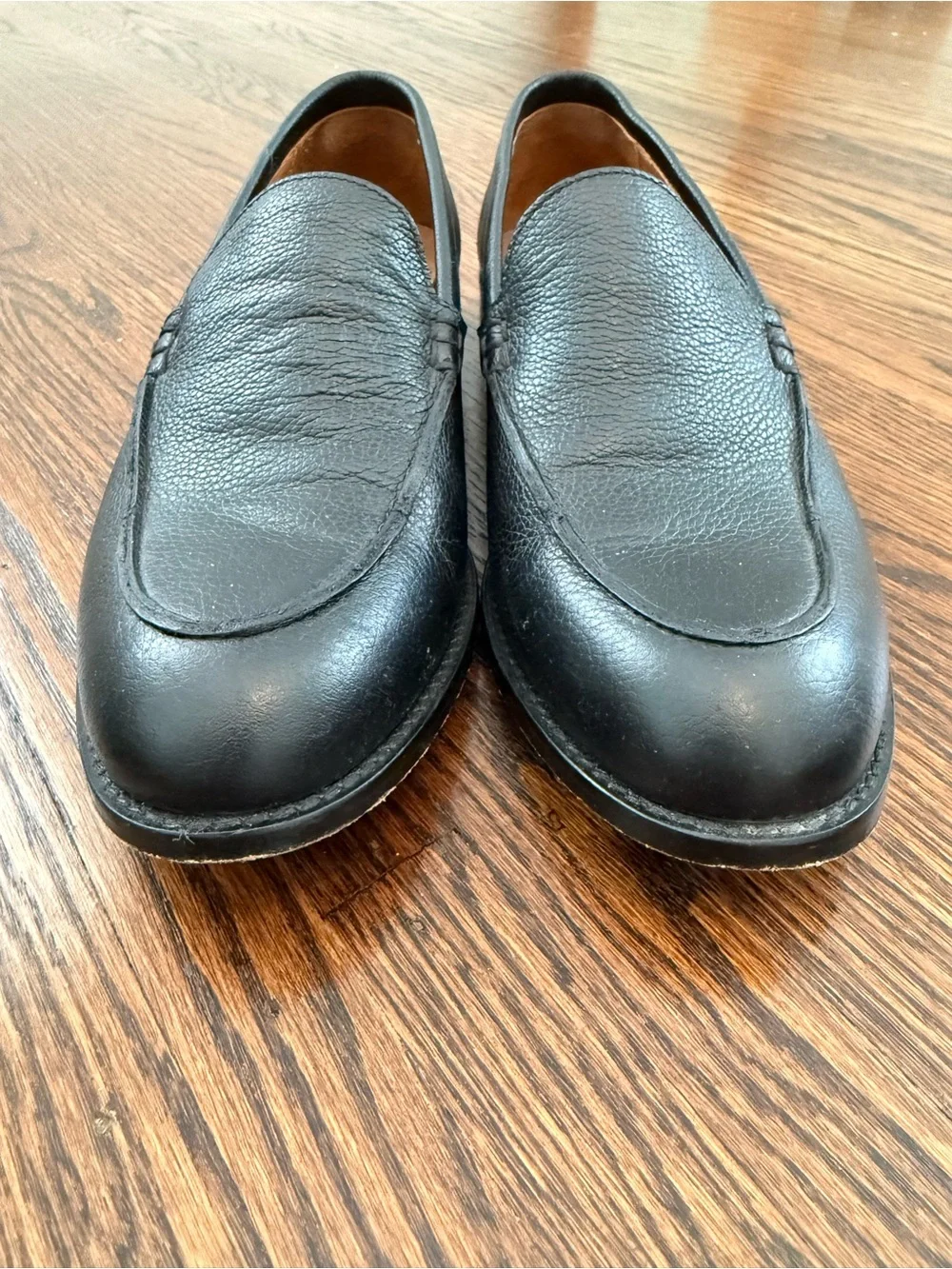 J. Crew Ludlow Venetian Black Pebbled Leather Loafers